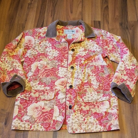 ll bean floral jacket